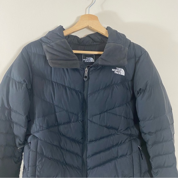 The North Face Down Filled Hooded Puffer Jacket Black - M - Picture 3 of 16